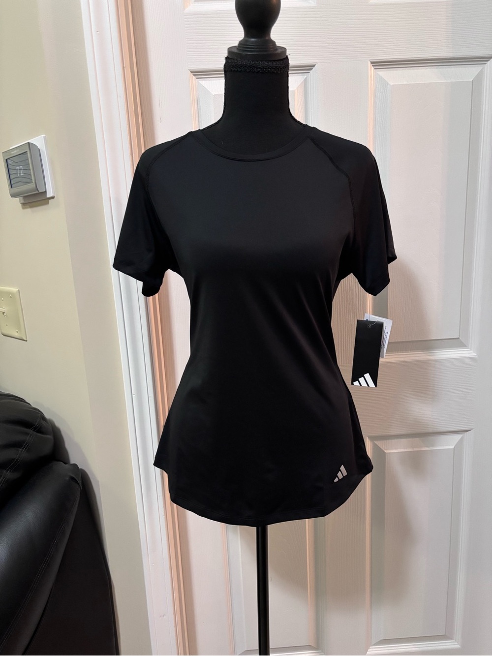 adidas Women’s Black Short-Sleeve Performance Tee